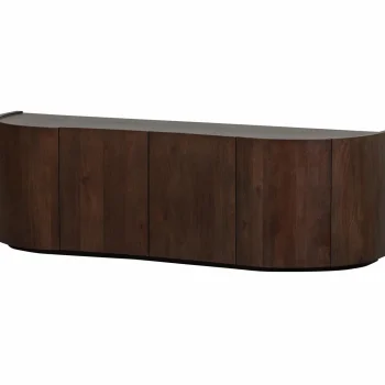 Fashion WOOOD Sense Dressoir 4-deurs Mango Hout Walnoot