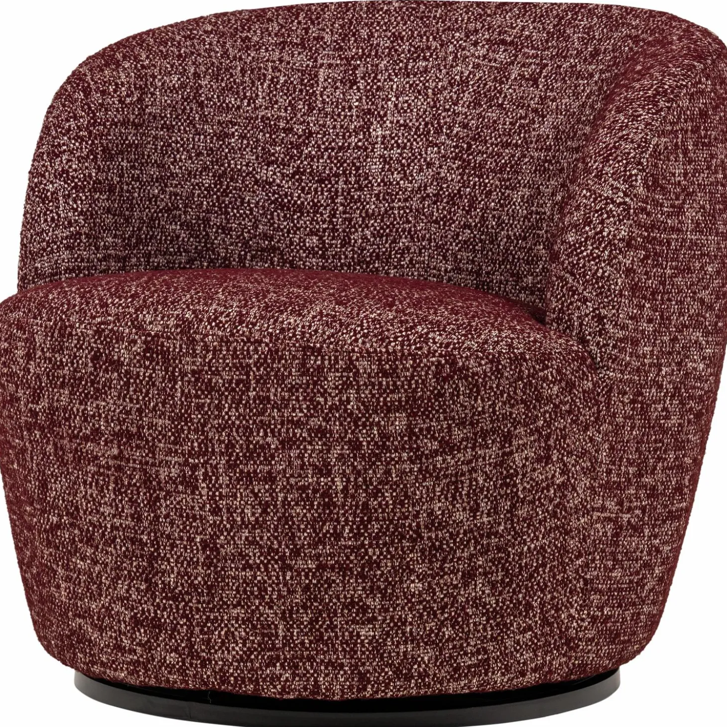serra-draaifauteuil-bordeauxro-ZDqChxEJ-0.webp Outlet WOOOD Serra Draaifauteuil Rood Melange Bordeaux