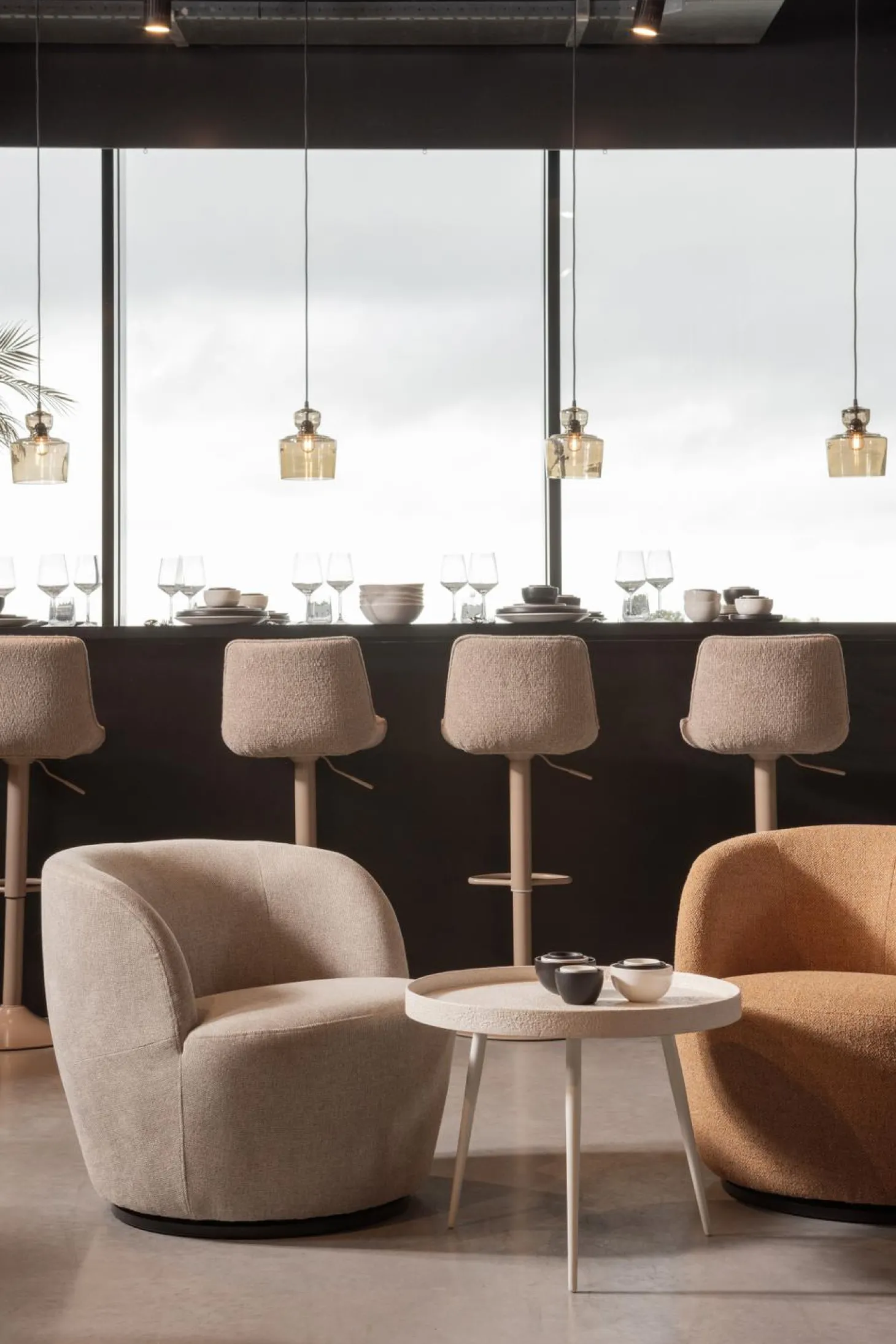 serra-draaifauteuil-geweven-st-Sldihtrf-2.webp Fashion WOOOD Serra Draaifauteuil Geweven Stof Curry Melange