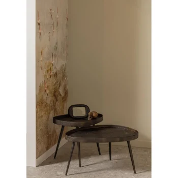 Discount WOOOD Set V 2 - Crude Bijzettafels Antique Brons