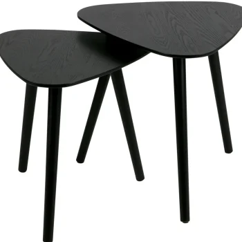 Discount WOOOD Set V 2 - Nila Bijzettafels Zwart
