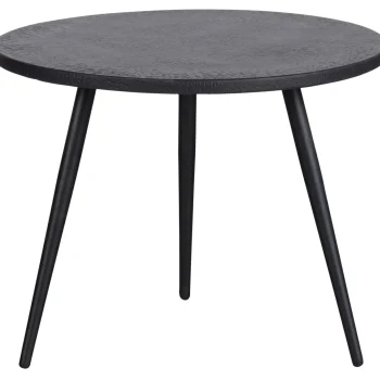 New WOOOD Set V 2 - Suze Bijzettafels Hout/metaal Zwart