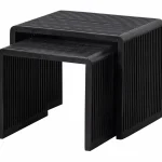 Outlet WOOOD Set V 2 - Willa Bijzettafels Recycled Teak Zwart