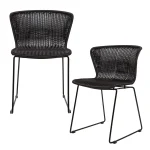 Online WOOOD Set V 2 - Wings Tuinstoel Zwart