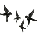 Hot WOOOD Set V 4 - Avaler Vogels Hars Zwart