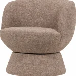 Hot WOOOD Shuffle Draaifauteuil Bruin Melange