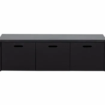 Discount WOOOD Silke Kistbank Met Lades Grenen Diepzwart