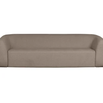 Hot WOOOD Sloping 3-zits Bank Lichtbruin Melange