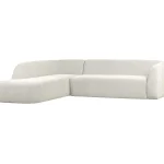 Fashion WOOOD Sloping Hoekbank Links Pearl Melange