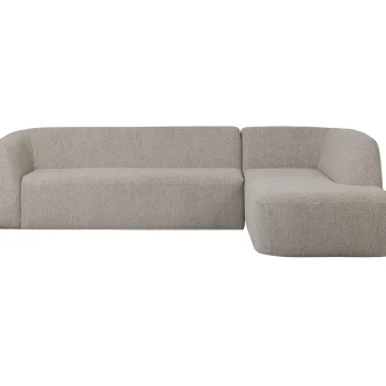 Hot WOOOD Sloping Hoekbank Rechts Off White Melange