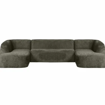 New WOOOD Sloping U-vorm Bank Structure Velvet Frost