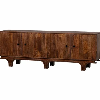 Clearance WOOOD Staes Dressoir 4-deurs Mango Hout Walnoot