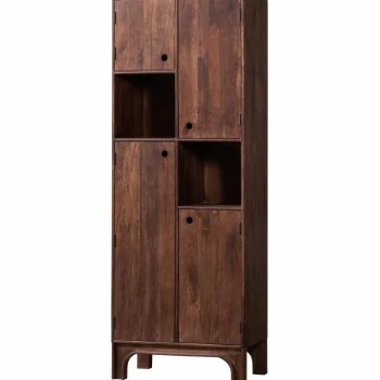 New WOOOD Staes Opbergkast Mango Hout Walnoot