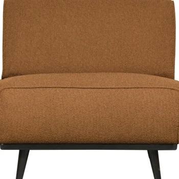 Hot WOOOD Statement 1-zits Element Bouclé Boter Botergeel