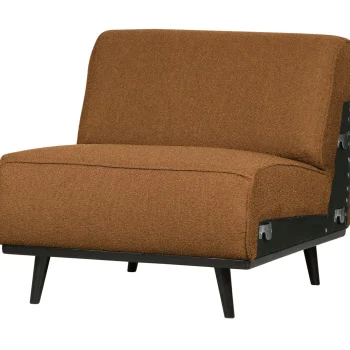 Hot WOOOD Statement 1-zits Element Bouclé Boter Botergeel