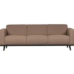 Best WOOOD Statement 3-zits Bank 230 Cm Bouclé Nougat