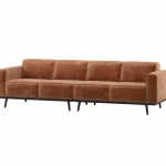 New WOOOD Statement 4-zits Bank 280 Cm Chenille Velvet Terra