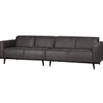 Hot WOOOD Statement 4-zits Bank 280 Cm Ecoleer Donkergrijs