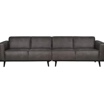 Hot WOOOD Statement 4-zits Bank 280 Cm Ecoleer Donkergrijs