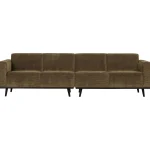 Outlet WOOOD Statement 4-zits Bank 280 Cm Ribstof Rots