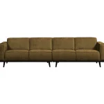 Outlet WOOOD Statement 4-zits Bank 280 Cm Structure Velvet Brass