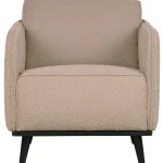 Sale WOOOD Statement Fauteuil Met Arm Bouclé Beige