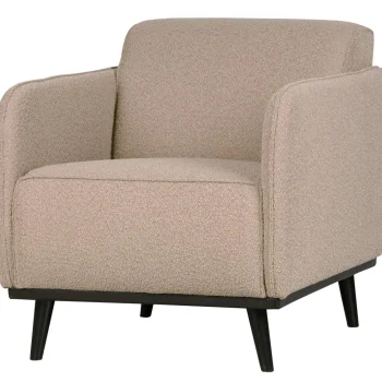 Sale WOOOD Statement Fauteuil Met Arm Bouclé Beige