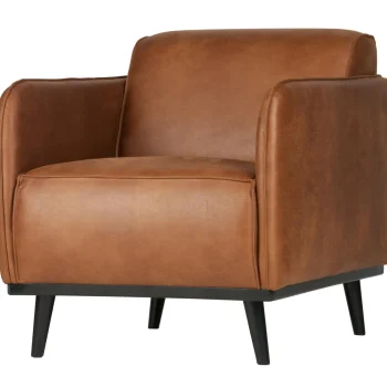Online WOOOD Statement Fauteuil Met Arm Ecoleer Cognac
