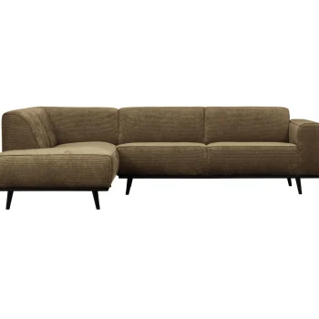 Clearance WOOOD Statement Hoekbank Links Ribstof Rots