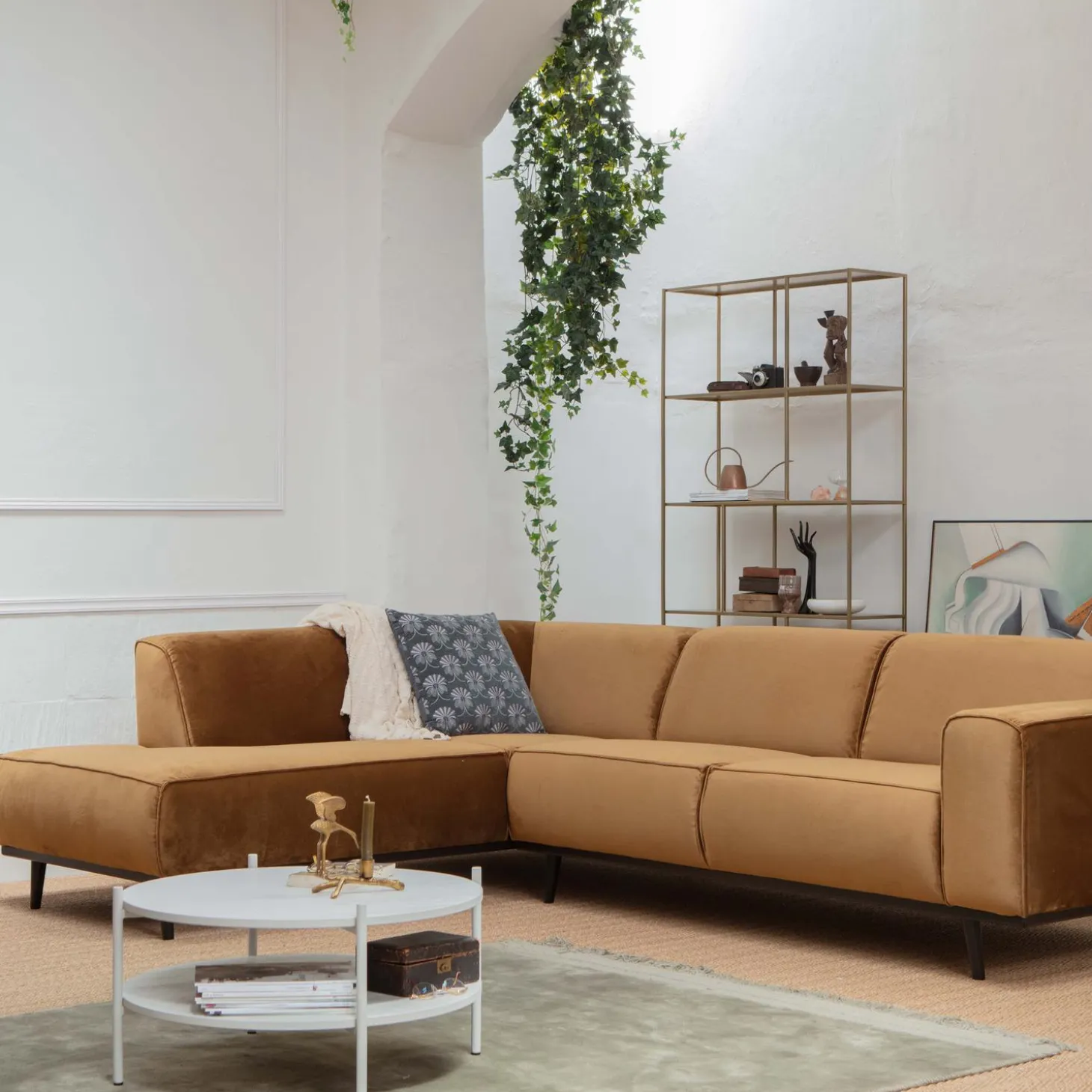 statement-hoekbank-links-velve-AIZIYifR-1.webp Online WOOOD Statement Hoekbank Links Velvet Honinggeel