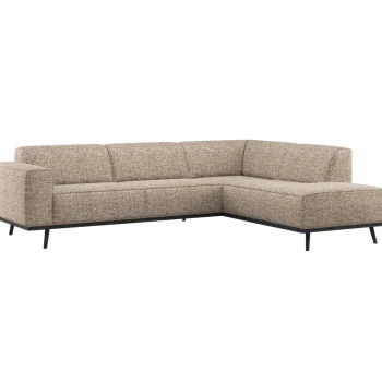 Sale WOOOD Statement Hoekbank Rechts Lichtbruin Melange