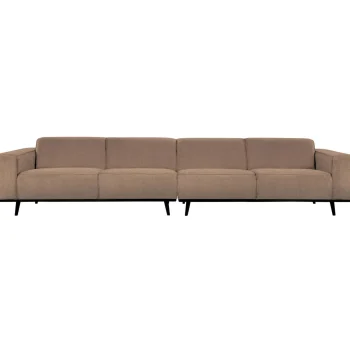 Online WOOOD Statement XL 4-zits Bank 372 Cm Bouclé Nougat