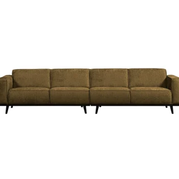 Discount WOOOD Statement XL 4-zits Bank 372 Cm Structure Velvet Brass