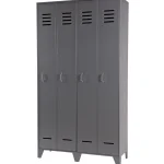 Best WOOOD Stijn Hoog 2-deurs Lockerkast Steel Grey Staalgrijs