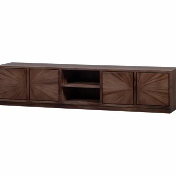 Best WOOOD Sun Tv Meubel Met Open Vak Recycled Teak Bruin