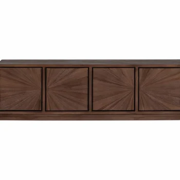 New WOOOD Sun Tv Meubel Recycled Teak Bruin