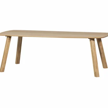 New WOOOD Tablo Eettafel Deens Ovaal DL 220x100 Cm Transparant