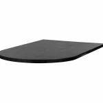 Best WOOOD Tablo Lungo Eindblad Rond Essen Blacknight Mat