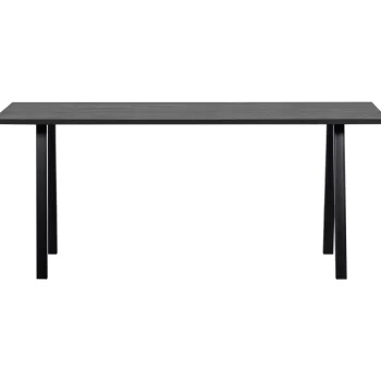 Clearance WOOOD Tablo Tafelblad Eiken Blacknight 180x90 Cm