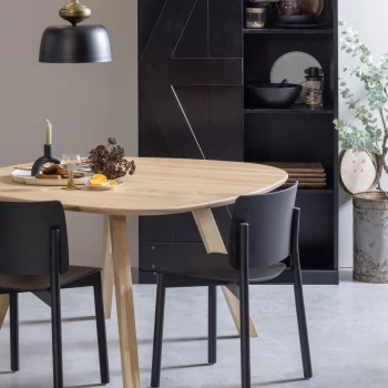 Outlet WOOOD Tablo Tafelblad Eiken Naturel Organisch 130x130 Cm