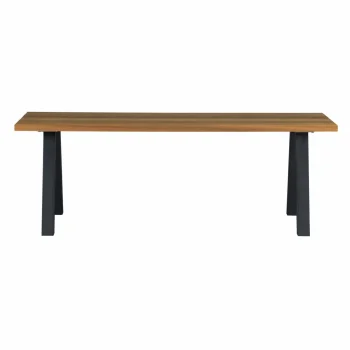 Online WOOOD Tablo Tuintafel Ayous Naturel Met A-vorm Poot Metaal