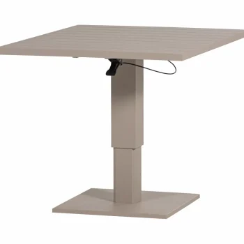 Fashion WOOOD Tesso Hoogte Verstelbare Tuintafel Aluminium Zand