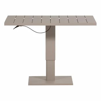 Fashion WOOOD Tesso Hoogte Verstelbare Tuintafel Aluminium Zand