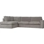 Clearance WOOOD Thomas Hoekbank Ribstof Links Verweerd Groen