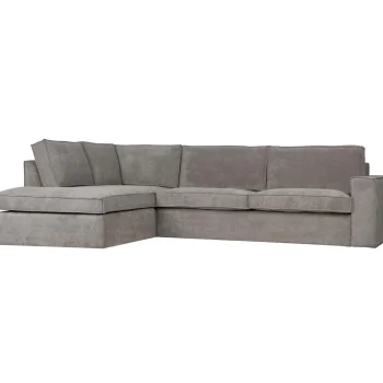 Clearance WOOOD Thomas Hoekbank Ribstof Links Verweerd Groen