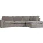 Outlet WOOOD Thomas Hoekbank Ribstof Rechts Verweerd Groen