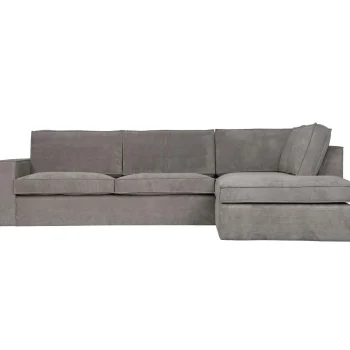 Outlet WOOOD Thomas Hoekbank Ribstof Rechts Verweerd Groen