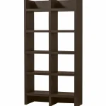 Outlet WOOOD Timo Open Kast Mdf Donkerbruin 195x100x40 Cm
