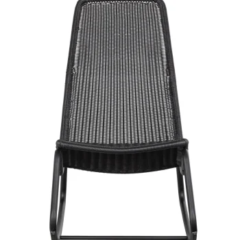 Outlet WOOOD Tom Tuin Schommelstoel Zwart