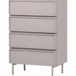 Online WOOOD Tours Ladekast 4 Lades Melamine/MDF Zand